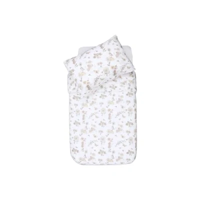 Image de Jollein 003 005 67056 Parure de lit Dreamy Mouse Blanc (100 x 140 cm + 40 60 cm)