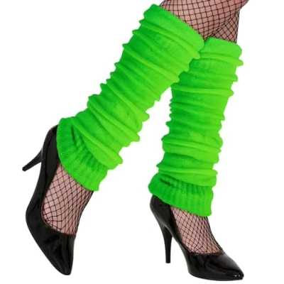 Afbeelding van Widmann 80s Hottie Beenwarmers Neon Groen Carnavalskleding Verkleedkleding