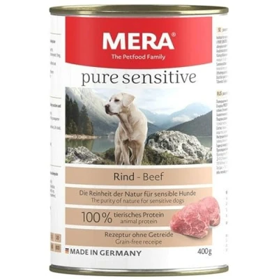 Afbeelding van Mera Dog Pure Sensitive Meat 6x400g Rind