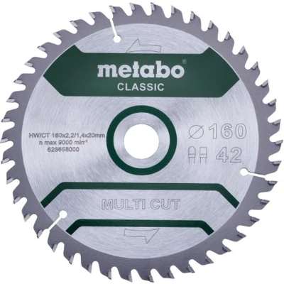 Afbeelding van Metabo MULTI CUT CLASSIC 628658000 Cirkelzaagblad 160 x 20 1.4 mm Aantal tanden: 42 1 stuk(s)