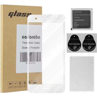 Afbeelding van Cadorabo Screenprotector geschikt voor Huawei NOVA Volledig scherm pantserfolie Beschermfolie in TRANSPARANT met WIT Gehard (Tempered) display beschermglas 9H hardheid 3D Touch