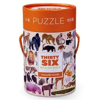 Afbeelding van Crocodile creek puzzel wilde dieren (100st)