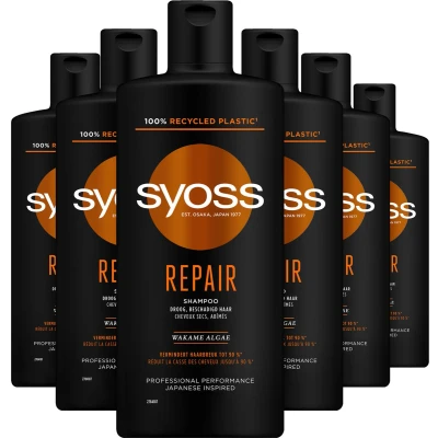 Afbeelding van 6x Syoss Repair Therapy Shampoo 440 ml