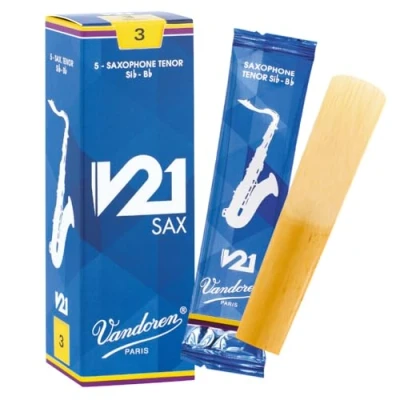 Afbeelding van Vandoren Tenor Saxofoon V21 Rieten 5 Stuks Verpakking Dikte 3.0