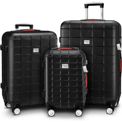 Afbeelding van MONZANA 3 delige Hardcase Kofferset TSA slot Handbagage M L XL Zwart