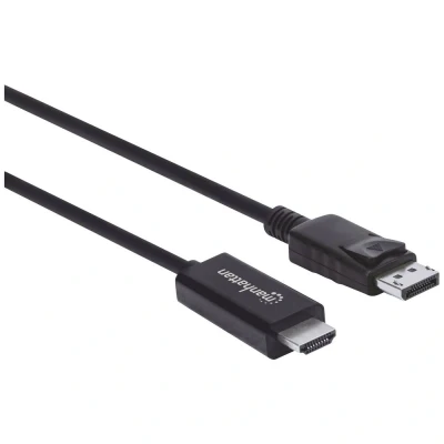 Afbeelding van Manhattan 153218 DisplayPort kabel / HDMI Adapterkabel stekker, A stekker 3.00 m Zwart