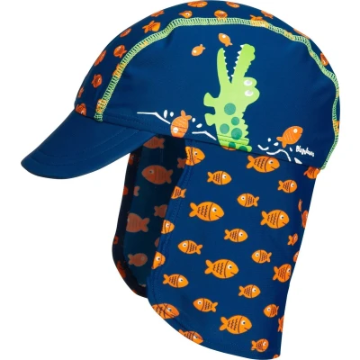 Afbeelding van Playshoes UV zonnepet Kinderen Krokodil Blauw Maat 49cm