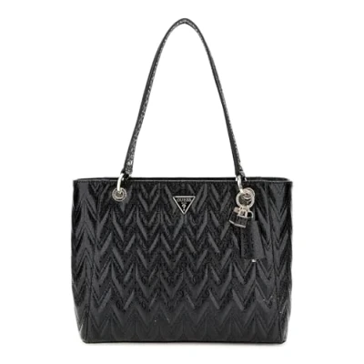 Afbeelding van GUESS Schoudertas Shopper Adelard Noel Tote Black Zwart