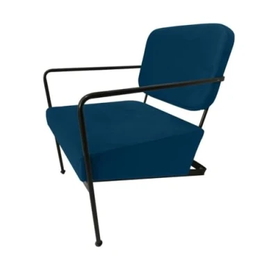 Afbeelding van Armstoel DKD Home Decor Blauw Metaal 62 x 76 cm 55,5 72 71