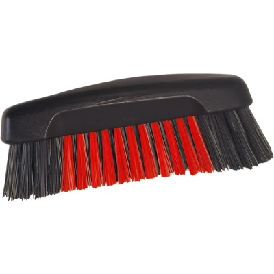 Afbeelding van Nagel en schrobborstel 5 x 12 cm ergonomisch Rood/Zwart