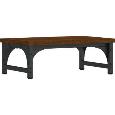 Afbeelding van Monitorstandaard 37x23x14 cm bewerkt hout bruineikenkleurig