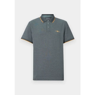 Afbeelding van TOM Tailor Poloshirt, Heren, Maat: Small, Navy/grey mint