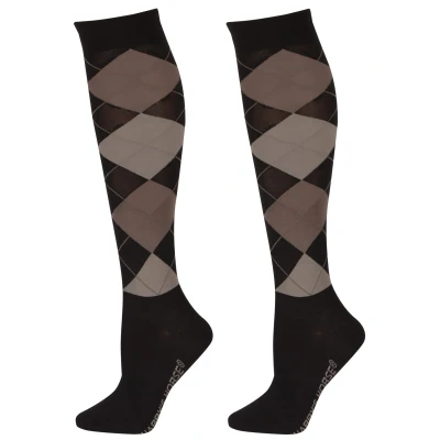Image de Harry&#039;s Horse Chaussettes d&#039;Équitation Arygle NoirVendu par Agradi