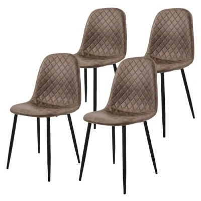 Afbeelding van Set van 4 eetkamerstoelen Wisk kunstleer ML Design