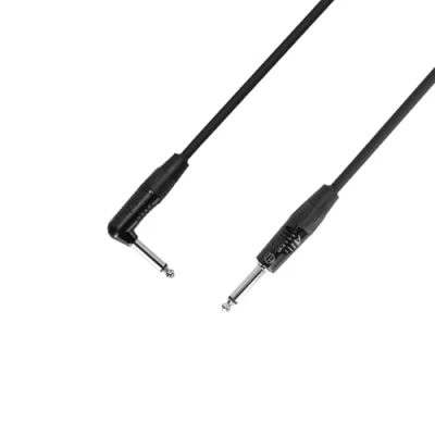 Image de Adam Hall Cables 4 STAR IRR 0150 Câble Instrument REAN Jack 6,35 mm coudé mono vers 1,5 m