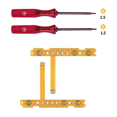 Afbeelding van Mcbazel SL/SR Sync Button Flex Cable Kit de Câble ruban Remplacement avec jeu Tournevis Tri Wing pour NS Switch/Switch OLED Joy Con