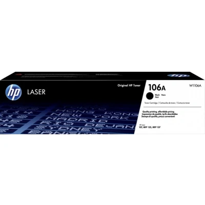 Afbeelding van HP 106A originele zwarte lasertonercartridge (W1106A)