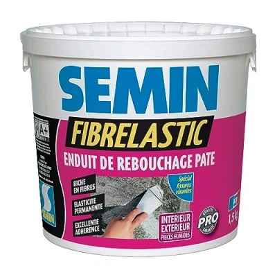 Afbeelding van Semin Fibrelastic Elastische vulstof op glasvezelbasis voor levende scheuren, binnen en buiten, emmer van 1,5 kg