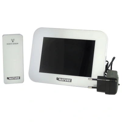 Afbeelding van Weerstation digitaal H12,5 x 17,5 2,5 cm wit