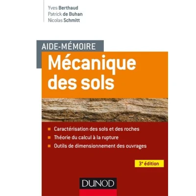 Image de Aide mémoire Mécanique des sols 3e éd. Aspects mécaniques et structures