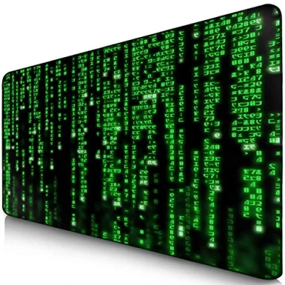 Afbeelding van Sidorenko XXL Gaming Muismat 900 x 400 mm randloze randen anti slip verlengde Mouse Pad bureauonderlegger speciaal oppervlak verbetert snelheid en precisie groene