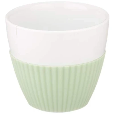 Afbeelding van Viva Scandinavia Anytime Theekop Incl. Siliconen Rand 0,25 liter Set van 2 stuks Wit/Mint