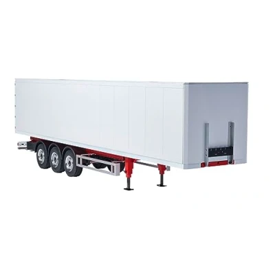 Afbeelding van 1:14 Carson 907792 RC 3 Assige Kastentrailer Versie III Wit Plastic Modelbouwpakket