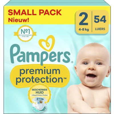 Afbeelding van Pampers Premium Protection Maat 2 Big Pack 108 luiers 4/8 KG