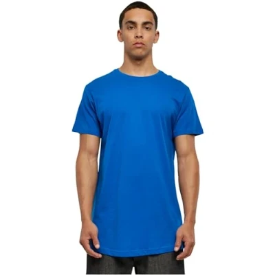 Image de Urban Classics T shirt pour homme Coupe longue Couleur unie Plusieurs couleurs Tailles XS 5XL, Bleu clair., XL