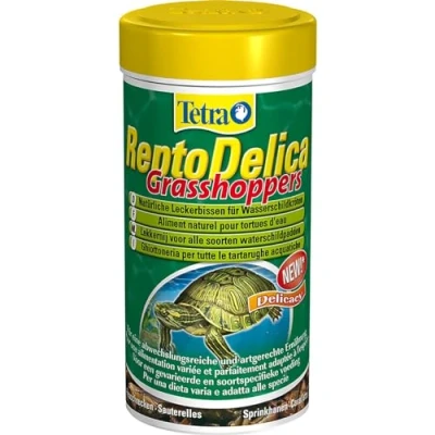 Afbeelding van Tetra Reptielenvoer Reptielen Reptodelica Sprinkhanen 250ml 6x6x11.5cm 1st