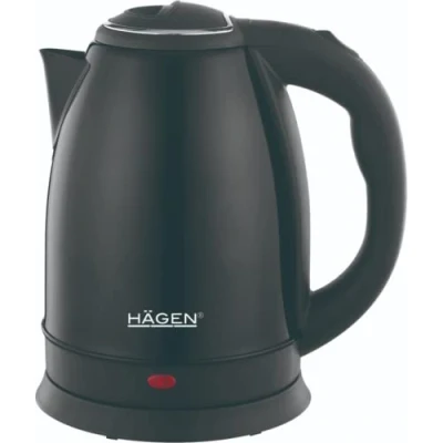Image de Hagen Bouilloire Electrique Compacte Inox, Design Elegant, Base 360, Capacité 1,8L, Puissance 1500W HA5525 BLK Noir