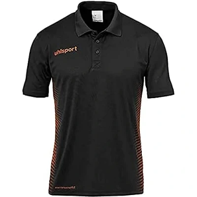 Afbeelding van Uhlsport Score Polo Shirt Kind Zwart Fluo Oranje Maat 164