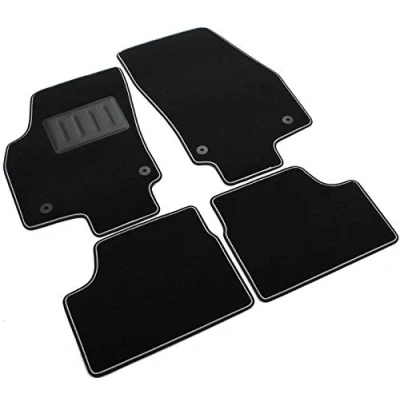 Afbeelding van ilTappetoAuto SPRINT03404 Vloermatset PU (Polypropyleen) voor en achter 4 zwart Op maat gemaakt OPEL: Astra H GTC