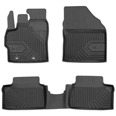 Afbeelding van M MOTOS Rubberen vloermat voor Toyota Yaris Cross vanaf 2021, verbeter je reiscomfort met de nr. 77 zwarte antislip mat auto, alle weersomstandigheden, bescherming tegen vuil