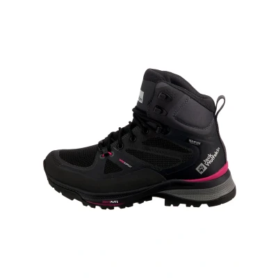 Afbeelding van Jack Wolfskin Force Snowboots, Dames, Maat: 37.5, Schwarz Leer en textiel