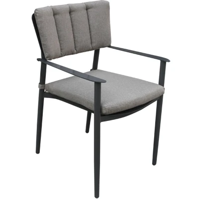 Afbeelding van Tuinstoel Set van 4 Antraciet Aluminium 56,5x60x87 cm Alicante SenS Line