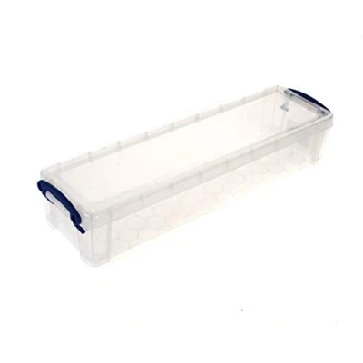 Afbeelding van Really Useful Box Set van 6 opbergdozen met deksel transparant 1,5 liter