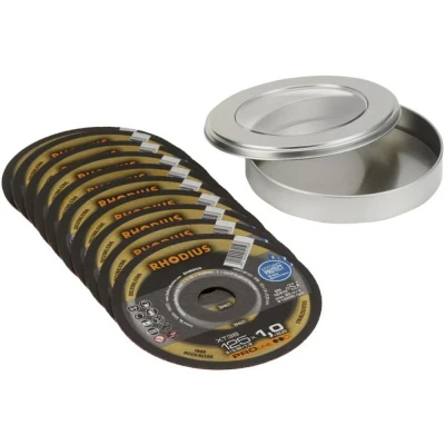 Afbeelding van Rhodius XT38 210745 Doorslijpschijf recht 115 mm 10 stuk(s) RVS, Staal