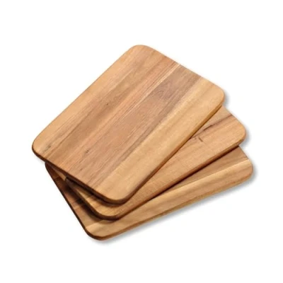 Image de Kesper Lot de 3 planches à petit déjeuner en acacia 23 x 15 1 cm