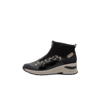 Afbeelding van Rieker Sneakers hoog, Dames, Maat: 41, Schwarz Schoenen