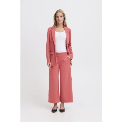 Afbeelding van ICHI KATE SUS WIDE Broek, Dames, Maat: Large, Holly berry