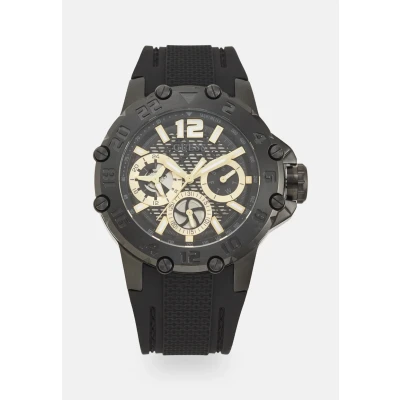 Afbeelding van Guess Contender Horloge, Heren, Maat: One Size, Black sunray/black