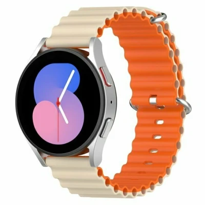 Afbeelding van Garmin Forerunner 255 Ocean Style bandje Beige / oranje