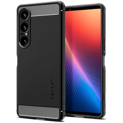 Afbeelding van Spigen Rugged Armor beschermhoes compatibel met Sony Xperia 1 VII [zacht] mat zwart