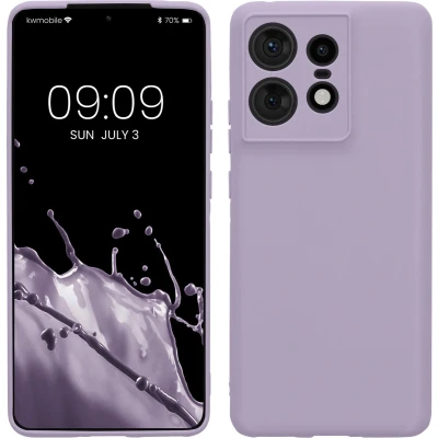 Afbeelding van kwmobile telefoonhoesje geschikt voor Motorola Edge 50 Pro Hoesje smartphone Precisie camera uitsnede In lavendel