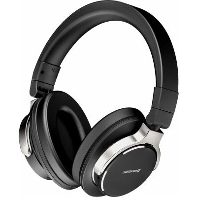 Afbeelding van Swissten Jumbo Draadloze Bluetooth Over ear koptelefoon Zwart
