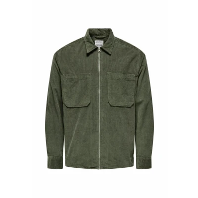 Afbeelding van Only &amp; Sons Onsalp Overhemd, Heren, Maat: Small, Castor gray