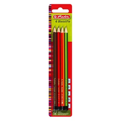 Image de herlitz Crayon Scolair, hexagonal, couleurs assorties, pqt 4