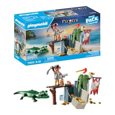 Image de Playmobil 71473 Pirate avec alligator Starter Pack