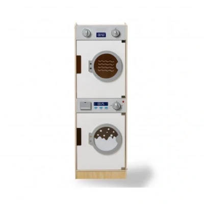 Afbeelding van Mamamemo Wasmachine En Droger Hout 86 Cm